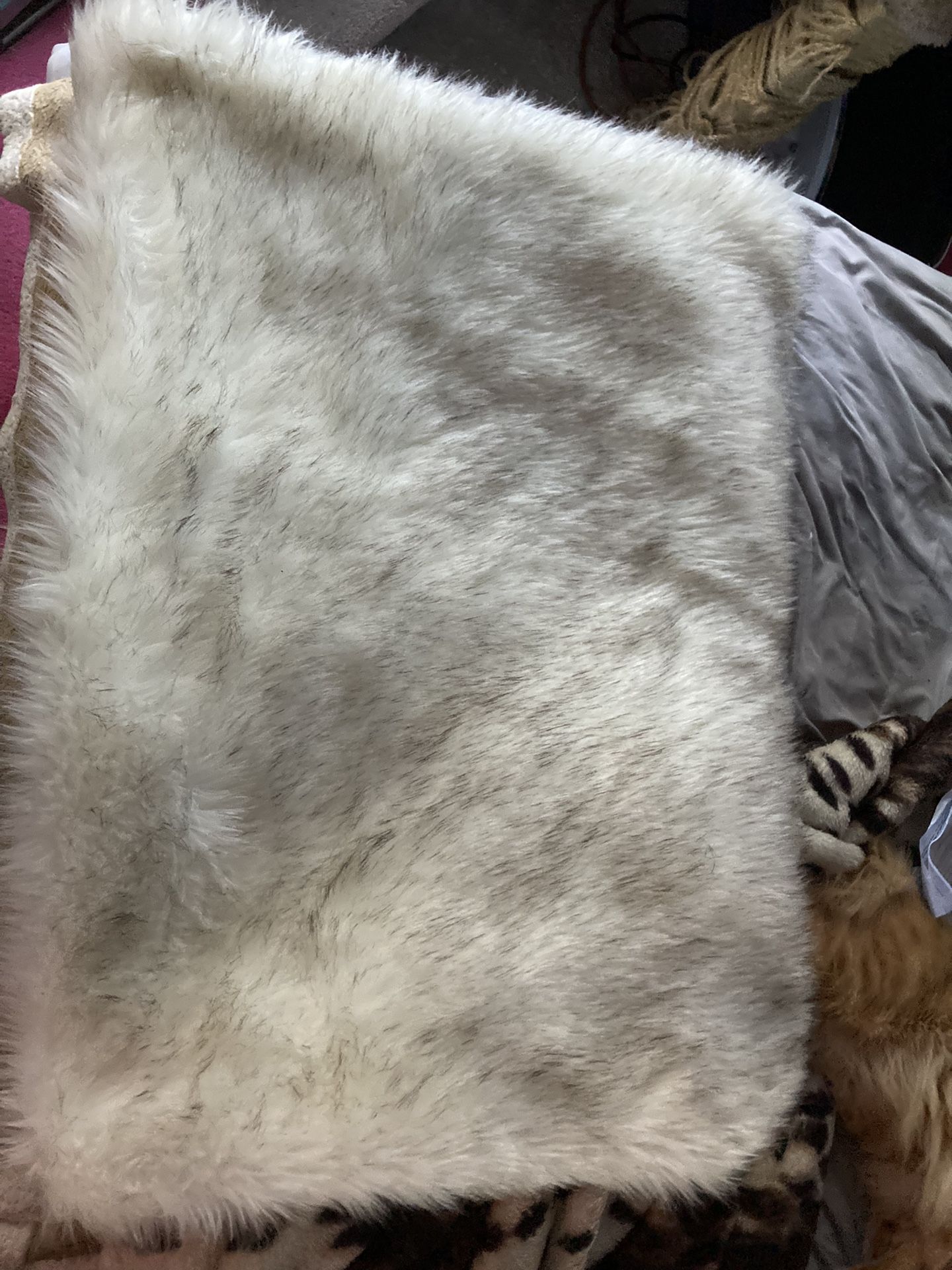 White Faux Blanket
