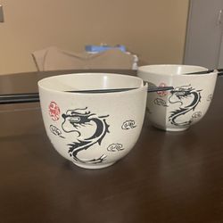 Ramen bowl set w/ Chopsticks 