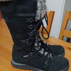 Vintage Skecher Grand Jam Boots Black Women's Size 10 Euro Size 40