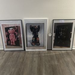 Kaws Framed Pictures 