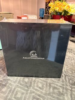 AQUAHOMEGROUP brush nickel filtered 8” rainfall showerhead