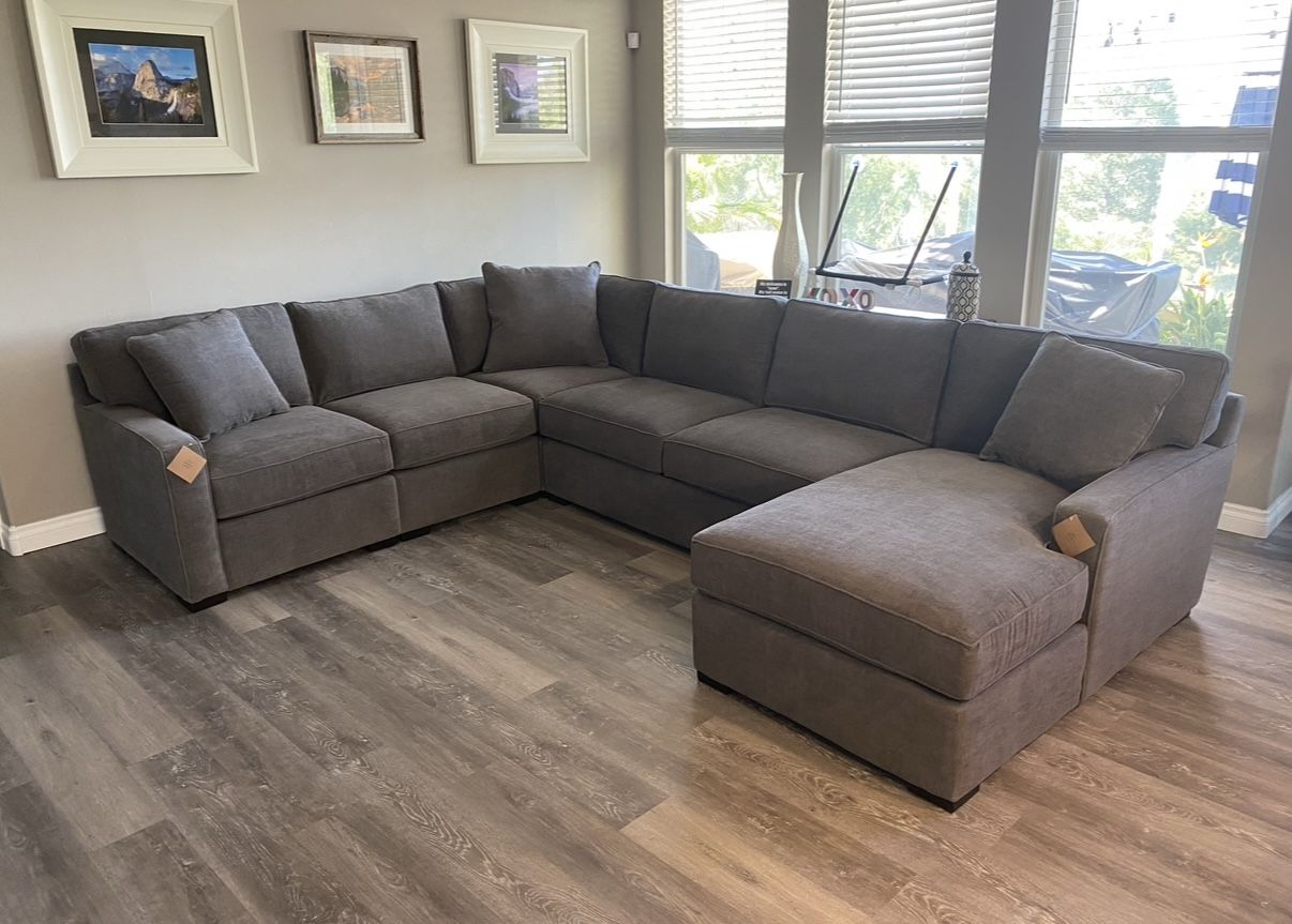 Macys Radley sectional gray - includes Ottoman Not Pictures