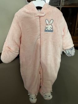 Baby Girl Hooded Jumpsuit Romper - New