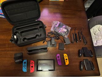 Nintendo Switch with accessories