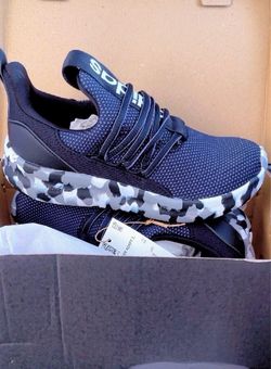 adidas Lite Racer Adapt 7.0 K Unisex Kids Slip-On Camo Mesh Sneaker US 3