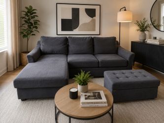 Porthos Couch Adjustable Chaise with pullout mattress