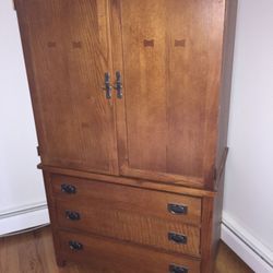 Combination TV & Clothing Armoire
