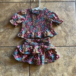 Baby Girl Floral Ruffle Set