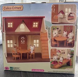 calico critters/sylvanian families red roof house!