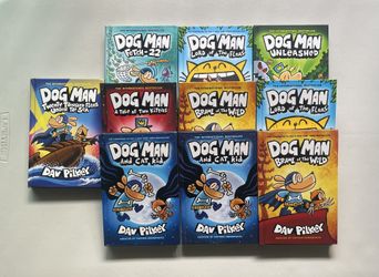 LIKE NEW hardcover graphic novels Dog Man by Dav Pilkey.