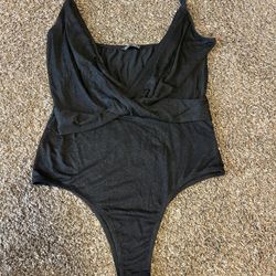 Womens Large Black With Sparkle Shein Bodysuit 