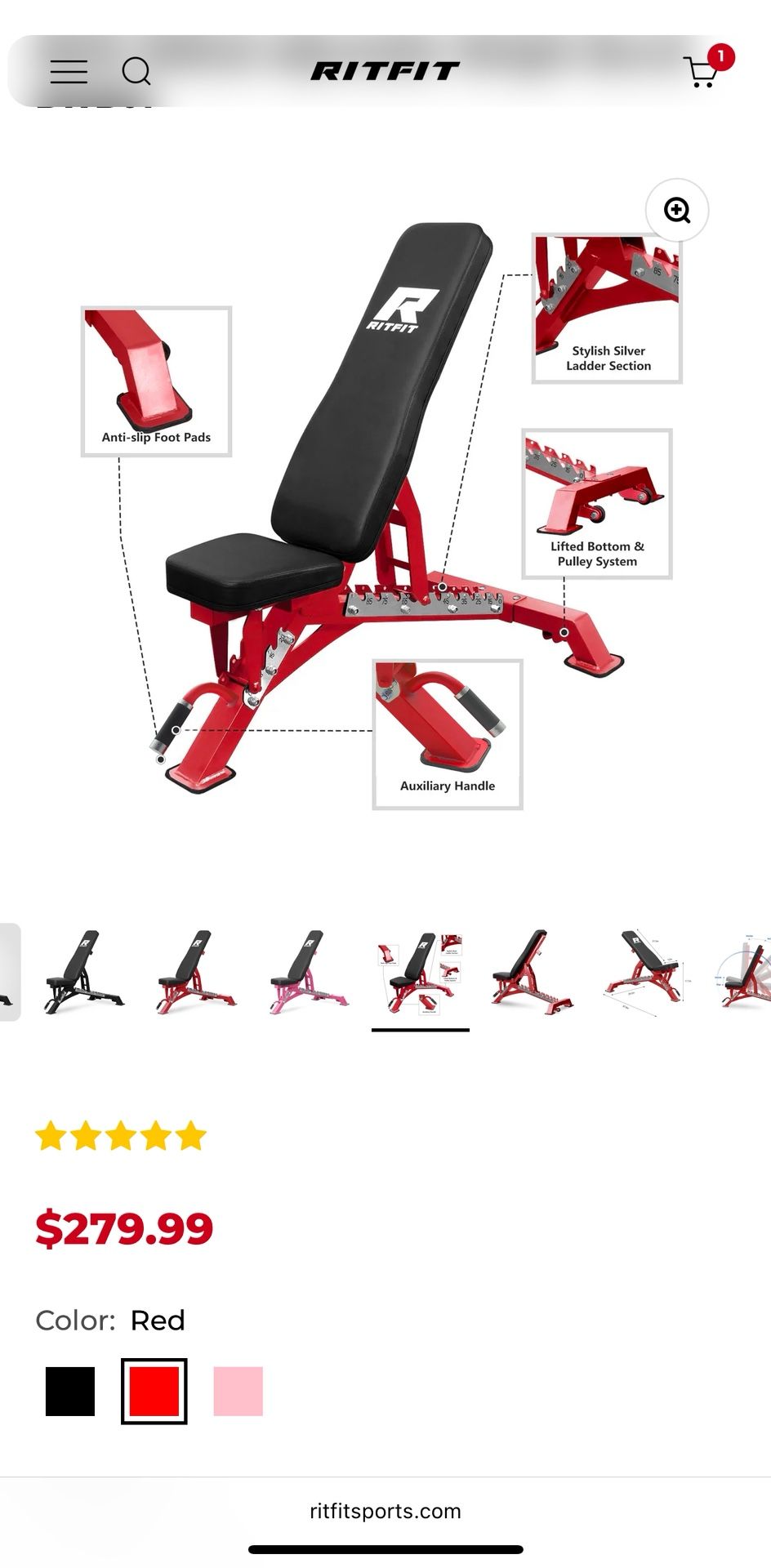 Brand New High-End Fully Adjustable Weight Bench