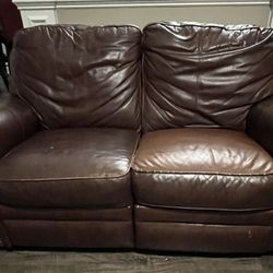 Leather Sofa/ Love Seat 