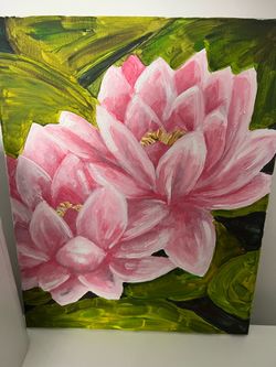 Pink Lotus Painting