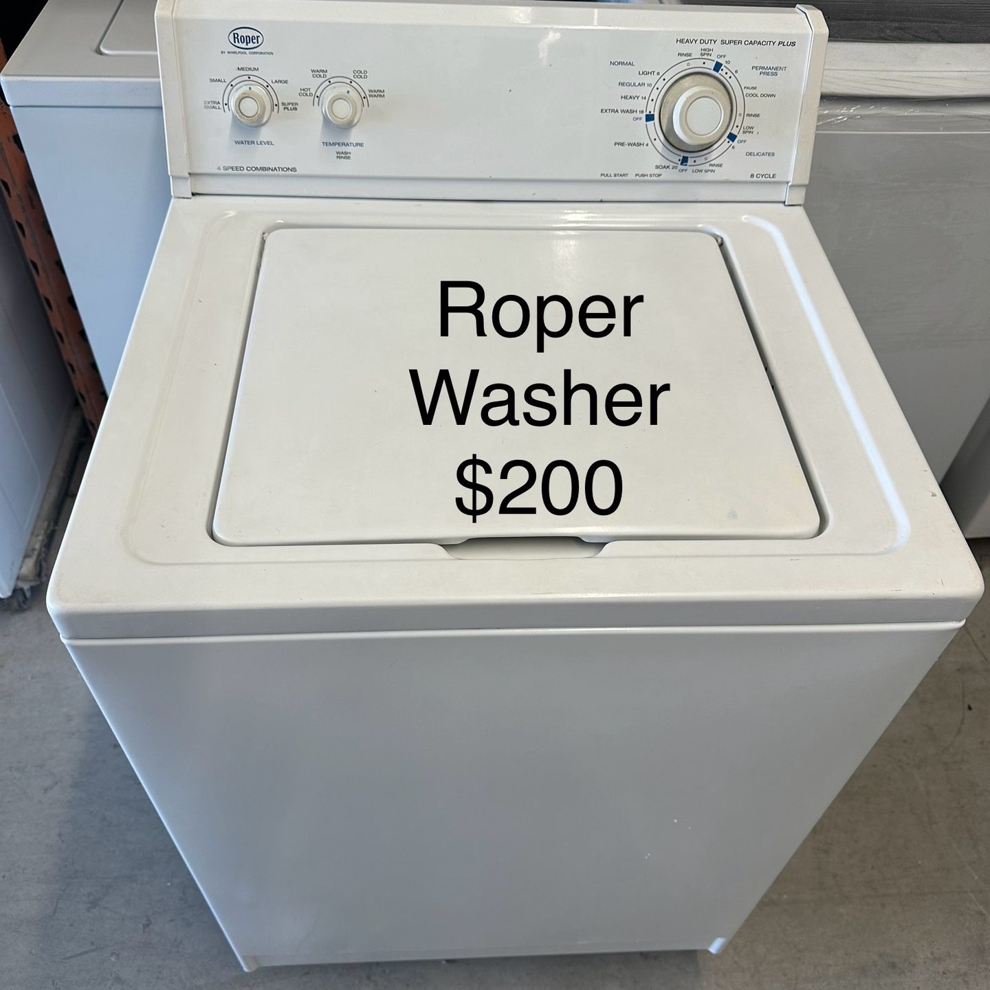 Roper Washer