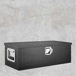 Aluminum Truck Bed Tool Box, 30 Inch Heavy Duty Diamond Plate Tool Box with Side Handles