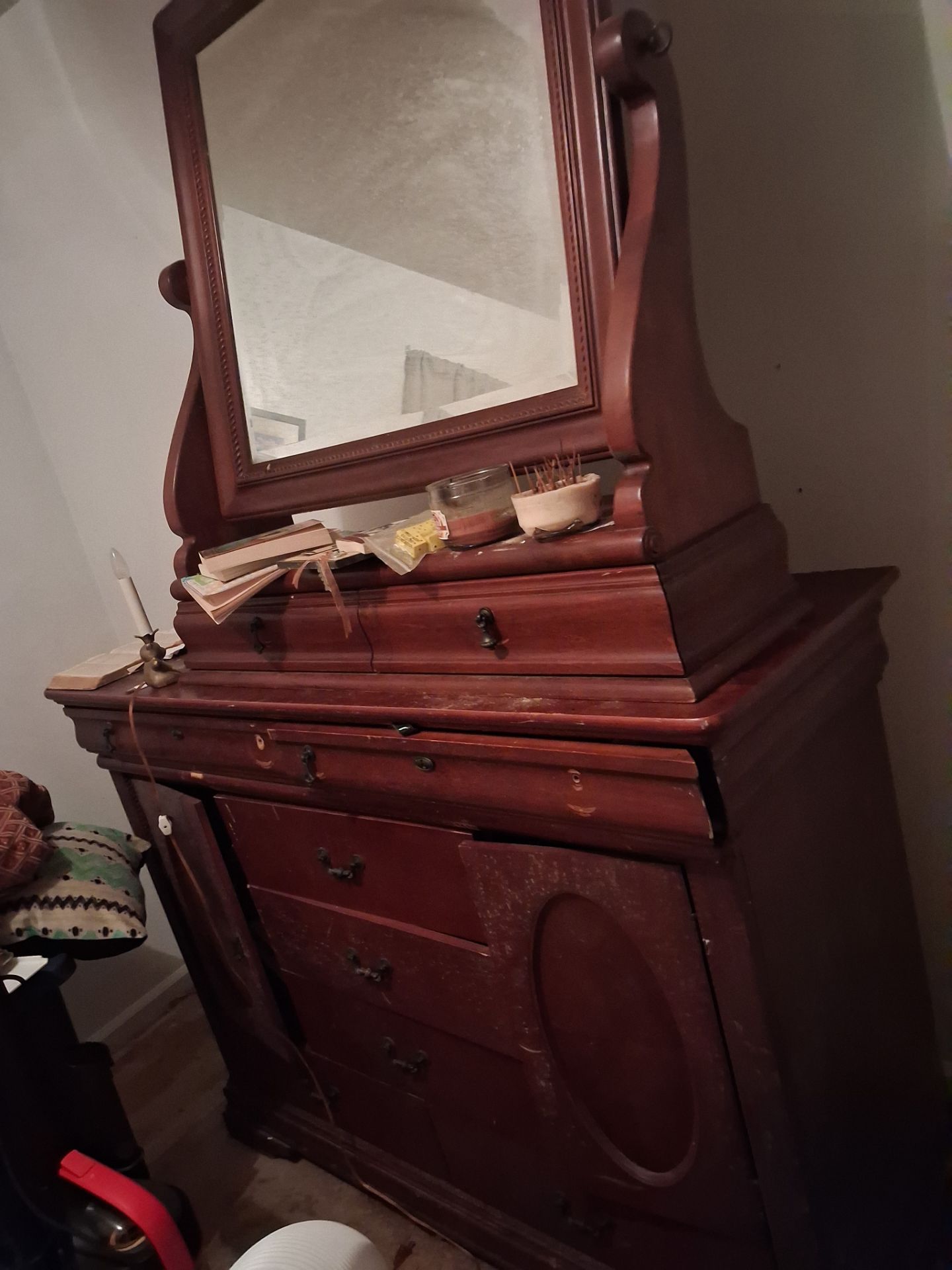 Antique dresser with mirror
