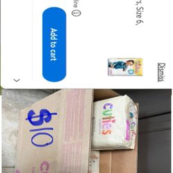 CLEARANCE: Cuties Diapers 
