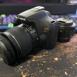 Cannon T7 Rebel Kit Lens And 50mm Lens 