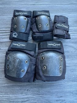 PRO TEC SKATBOARDING YOUTH SMALL PAD SET KNEE & ELBOW