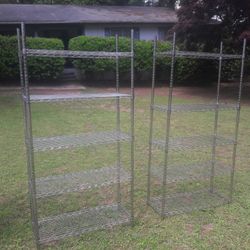 ** (2) STAINLESS STEEL 5 TIER RACKS ** $125 FOR BOTH