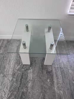 Glass Side Table