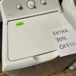 HOTPOINT HTW240ASKWS 3.8 cu. ft. White Top Load Washer W9