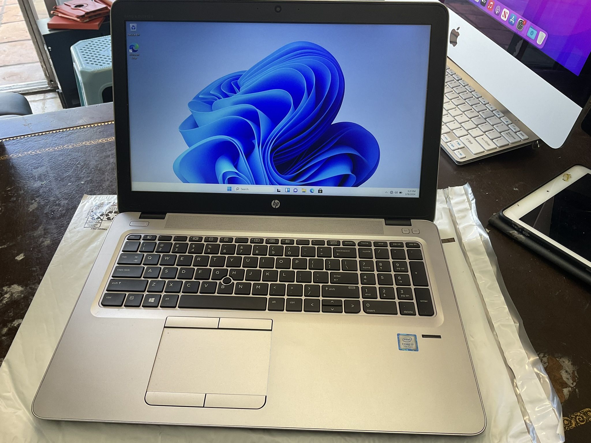 HP EliteBook 850 G4, core i7-7th Gen