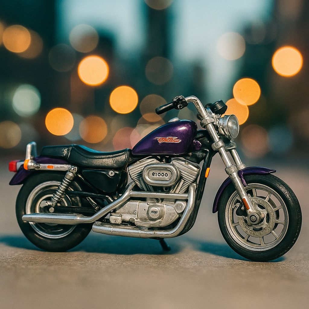 Maisto 2000 Harley-Davidson XL 1200S Sportster 1200 Custom Motorcycle 1:18, 5”