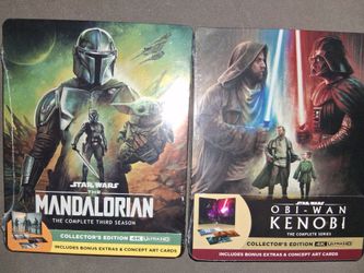 Star Wars Mandalorian & Obi-Wan Kenobi 4K Steelbooks  both FOR $65.00
