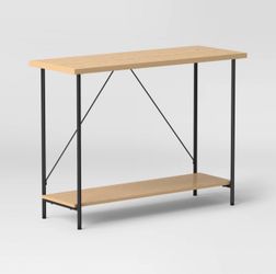 Wood and Metal Console Table