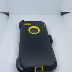 For Iphone SE , IPhone 7/8 IPhone 6  Belt clip Case Black With Yellow 