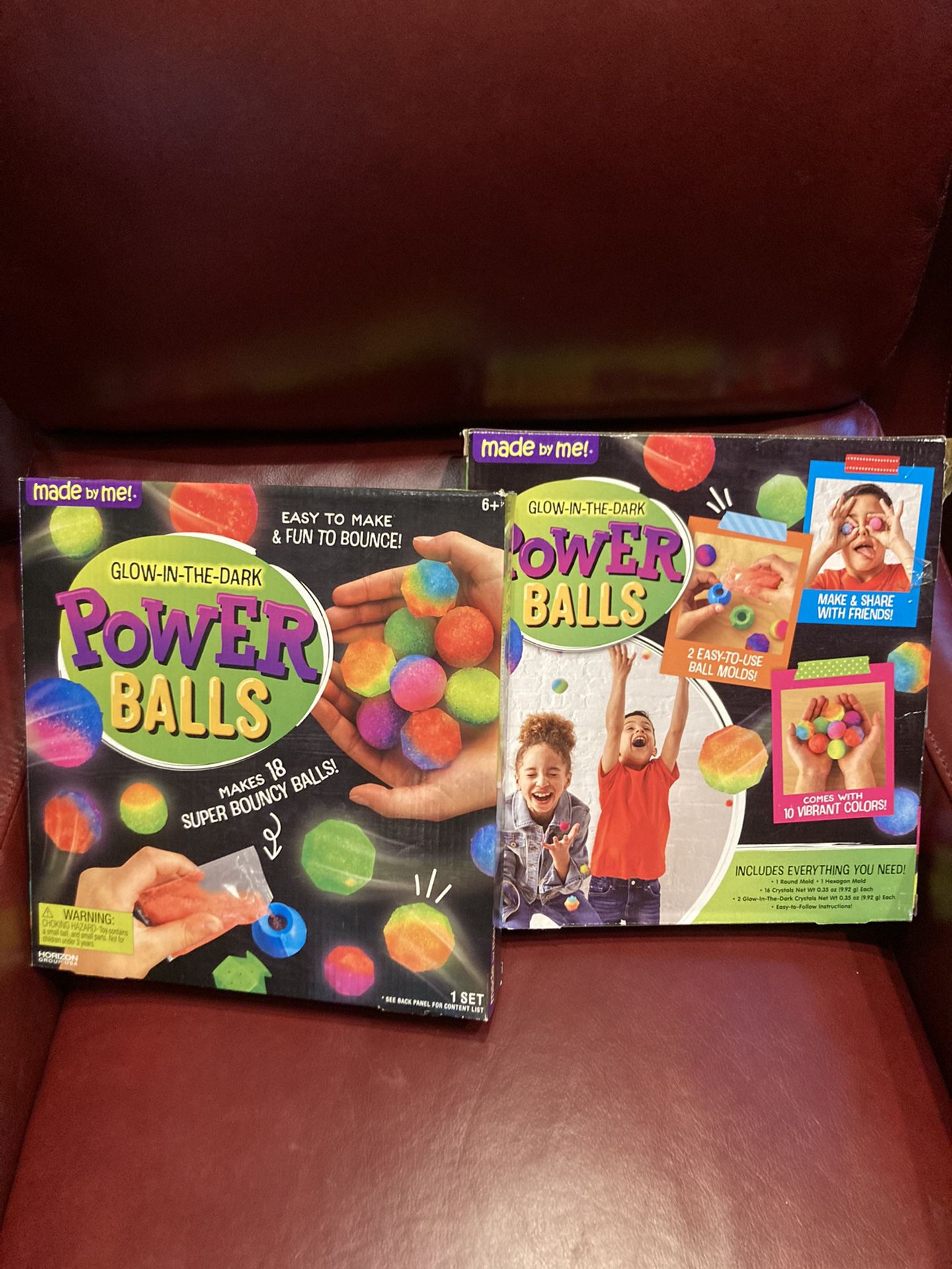 Power Balls Bouncy Balls Glow In Dark Kids Crafts 