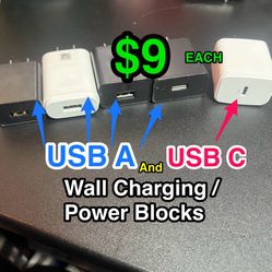 ⚡ USB-A & USB-C Wall Chargers / Power Blocks ⚡
