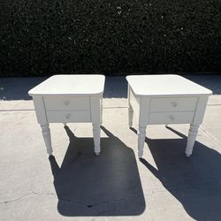 Antique hand painted end tables