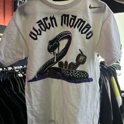 Nike White BLACK MAMBA 5 Rings Graphic