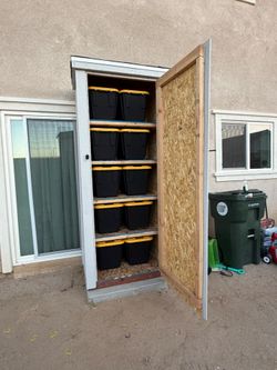 Storage Shed 2x3x8ft with boxes