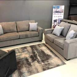 🍄 Altari Sofa And Loveseat set | Sectional-Gray | Sofa | Loveseat | Couch | Sofa | Sleeper| Living Room Furniture| Garden Furniture | Patio Furniture