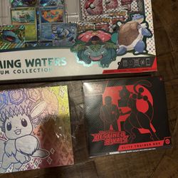 Pokemon 151 Blooming Waters Premium Collection Brand New, Destined Rivals ETB,  Pokemon Prismatic Evolution Super-Premium Collection 