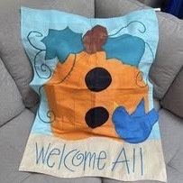 Flag Welcome All Autumn Fall Banner 28x38 inches Just $3