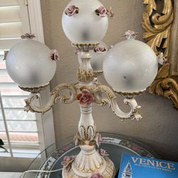 Capodimonte Style Multi-Arm Table Lamp