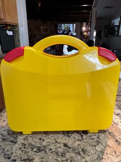LEGO Yellow Plastic Storage Carrying Case