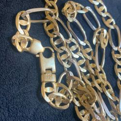 Gold 14k Figaro Italy Chain