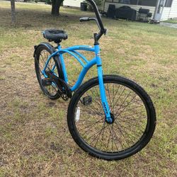 Blue Huffy Adult Bike