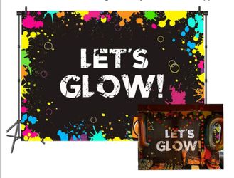 Let's Glow design backdrop 👀READ BELOW ⬇️ AVAILABLE ✅️