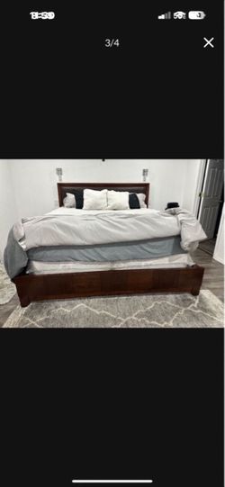 Brown bed frame