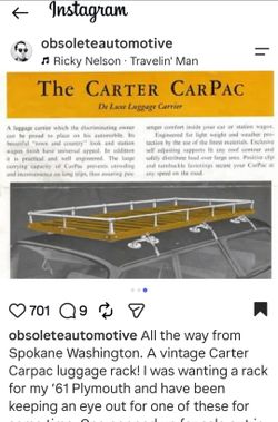 Vintage roof rack