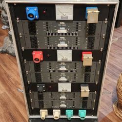 6x NSI DDS 9800 - Dimmer Unit 48 Channel - Church Used - Rack Mount Case Wheels