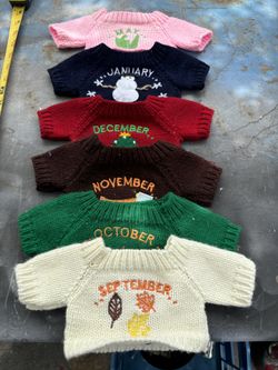 Doll Sweaters Embroidered