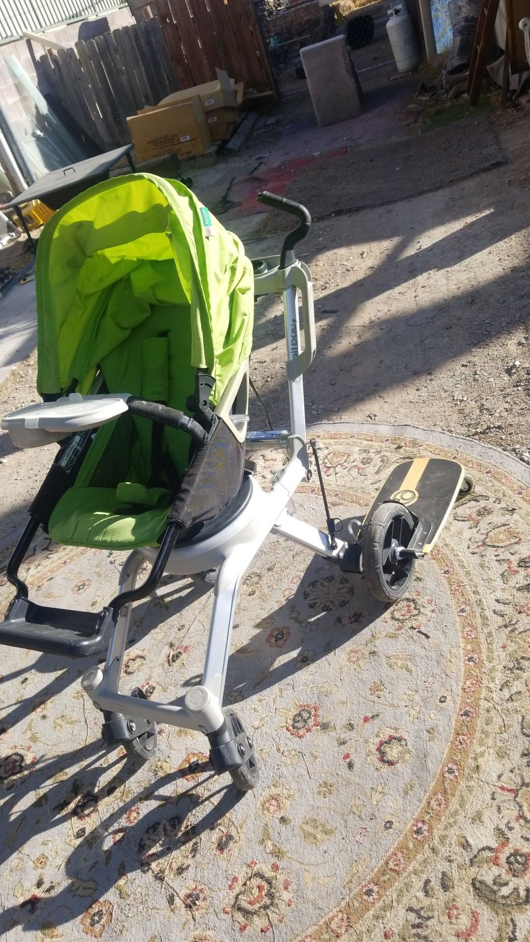 Orbit baby stroller with kick board